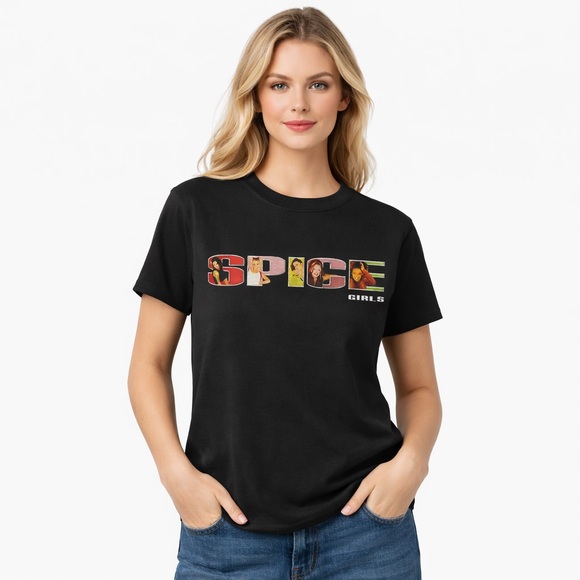Gildan Tops - Spice Girls T-Shirt Black Graphic Tee